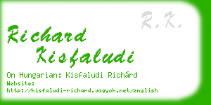 richard kisfaludi business card